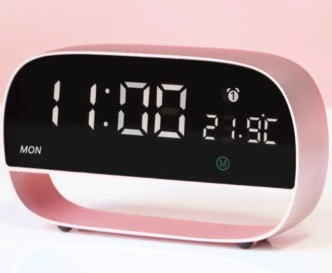 

new design Capacitance touch screen alarm clock easy operation