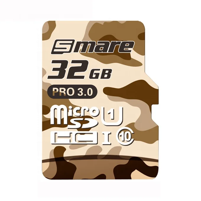 Smare Wholesale NAND Chip Mini TF Card Camo Colors 64GB 128GB Class 10 U1 High Speed Micro Flash SD Memory Card 32GB