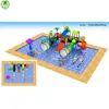 Cheap plastic water slide theme park splash parks spray park equipment back yard pool slides water playground spray pool