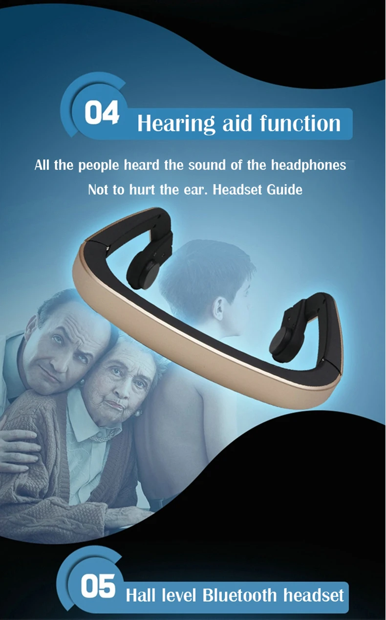 2017 Hot Selling Style Sports Earphone Wireless Bluetooth Headset Bone Conduction Headphone