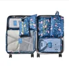 7 PCS Travel Set Men And Women Printed Clothes Packing Cubes Promotion Luggaue Organizer Bag In Bag