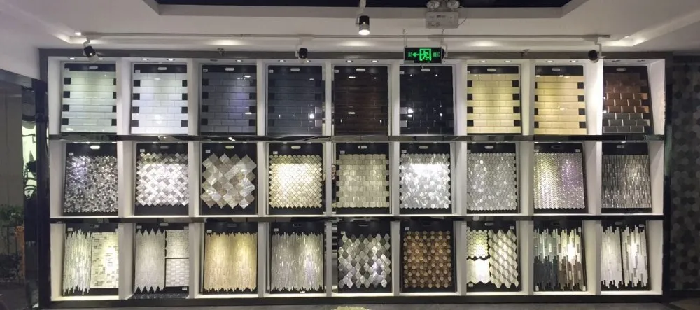 China Ceramic and glass mosaic with texture surface/special plating glass mosaic