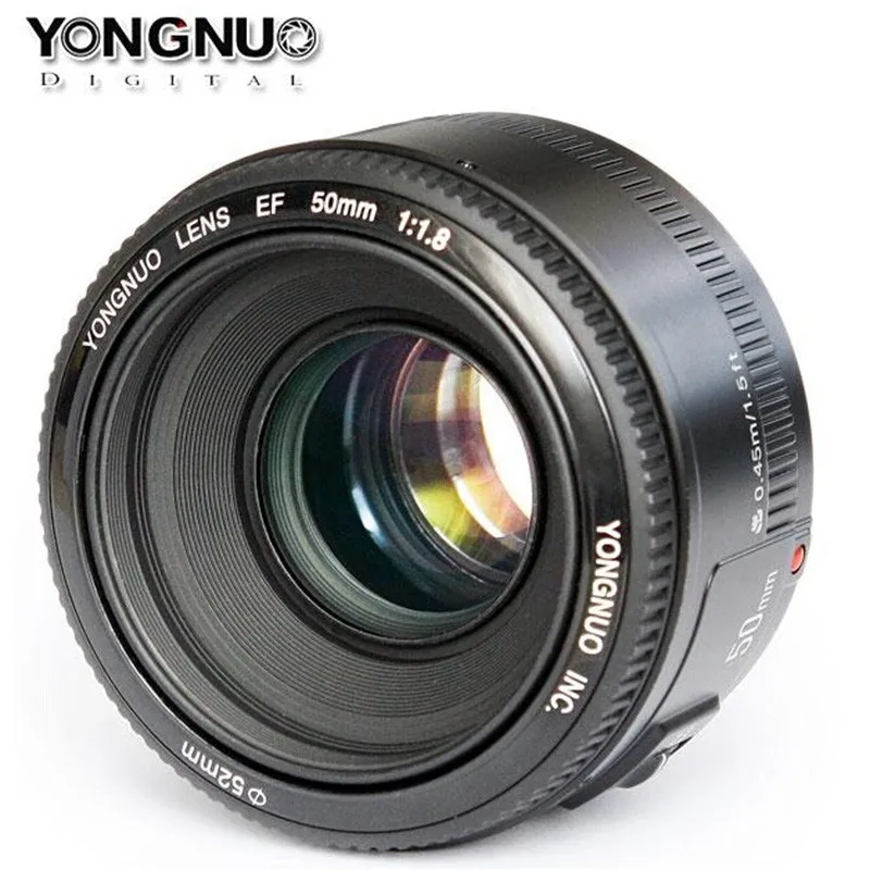 YONGNUO YN 50mm F1.8 עדשות גדולות צמצם אוטומטי פוקוס עדשה YN 50 YN50 עבור Canon אלה מצלמות DSLR YONGNUO YN 50mm F1.8 עדשות גדולות צמצם אוטומטי פוקוס עדשה YN 50 YN50 עבור Canon אלה מצלמות DSLR