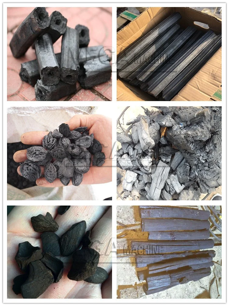 6t/24h sri lanka coconut shell charcoal machine