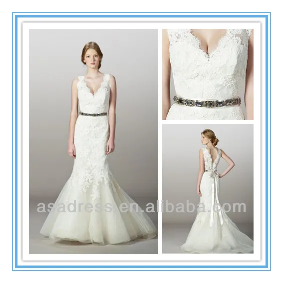 Alencon Lace Mermaid Wedding Dresses