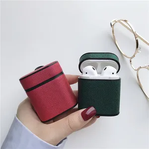 Leather Protective Case Apple AirPods Earbuds