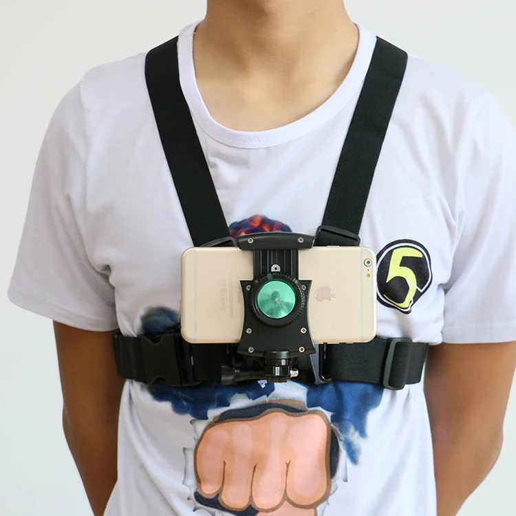 

X02+S8Chest Mount with Action Mount Adapter for Smartphone, W/j-hook & Screw, Operable with Any Smartphone.