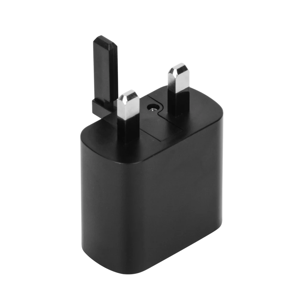 5v 1a/2a Universal Single Usb Port Uk 3 Pins Type Folding Wall Charger For Home Travel One Usb