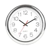 ample supply prompt delivery chrome silver border Elegant themes custom Wall Clock
