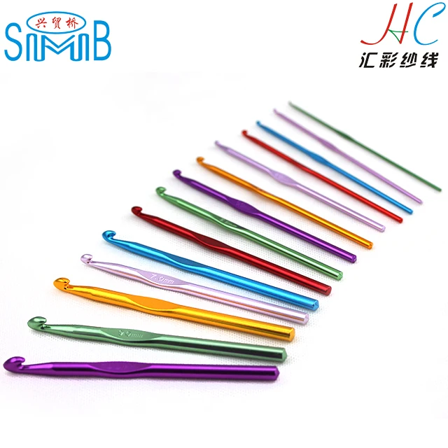 

good wool needleworks manufacturer popular wholesale set packs 15cm beautiful aluminum hooks needle