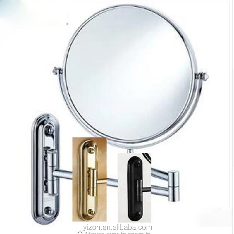 

Wall Mounted Bathroom Black Antique Bronze Double Side Magnifying Make Up Mirror, Black;gold;silver