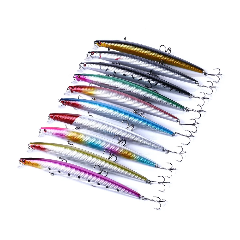 

Hengjia Sea Bass floating minnow bait 18cm 26g big fishing lures, 10 colours available/unpainted/customized