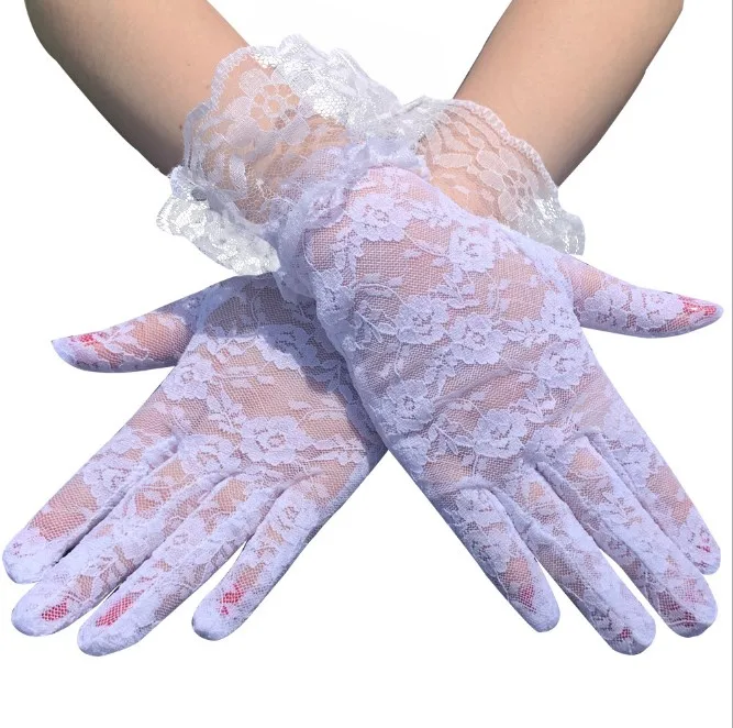 
New design Women lace gloves Wedding Dress Gloves sexy Finger Gloves 