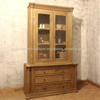 Antique Display Cabinet With Distressed Finish Ludvig Cabinets