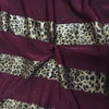 Custom research design leopard print 95 polyester 5 spandex punto roma fabric