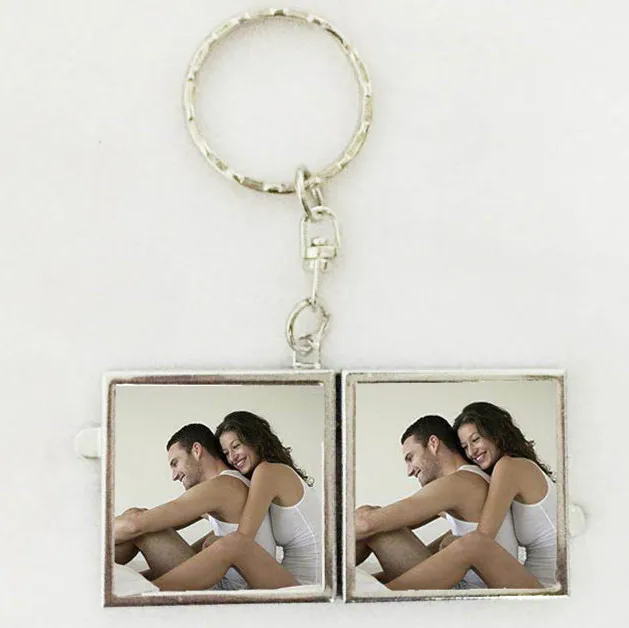 

ZL09-01Hot Selling Sublimation Blank Metal Keychain Photo Printing Mirror, Silver