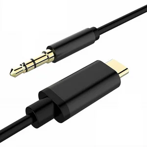 usb type c to 3.5mm audio aux jack adapter,burkemany usb c male to 3.5mm male extension headphone audio stereo cord car aux cabl
