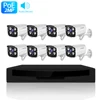 Low Cost DVR 1080P Full Hd Night Vision CCTV Camera Home Security Alarm System 8CH POE NVR System