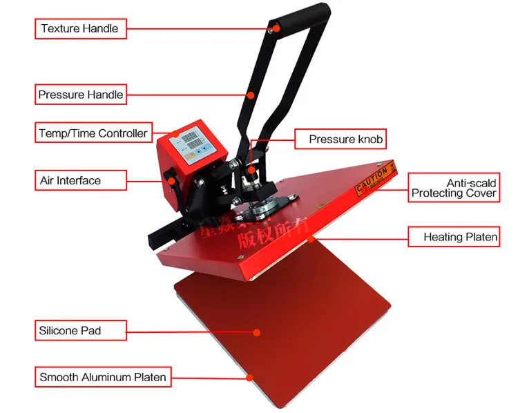 38*38cm/40*60cm Heat Press Machine High Pressure Heat Press machine for T-shirt