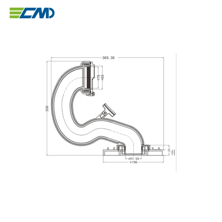 
PVC Material Toilet Pan Connector,'S' Pan connector for toilet 