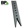 Square sign post with tapped ends