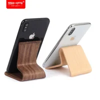 

SIKAI Portable wooden crafts desktop cell mobile phone stand, wooden mobile phone holder stand for iphone ipad