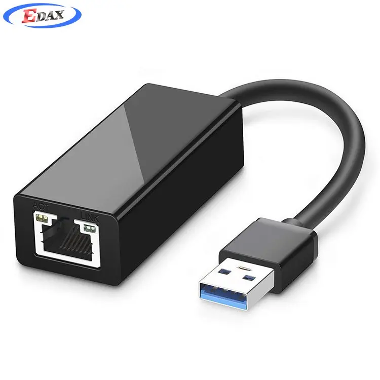 

USB 3.0 to Ethernet Gigabit 10/100/1000 LAN Network Adapter RTBL8153 / Asix 88179 Chipset, Black