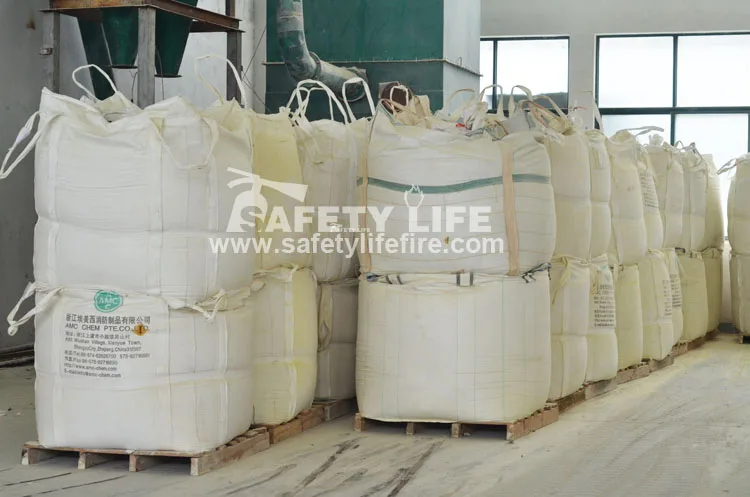 many bags of chemical powder