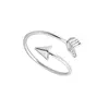 2019 FashionJewelry Simple Ajustable Arrow Wrap Rings For Women and Man