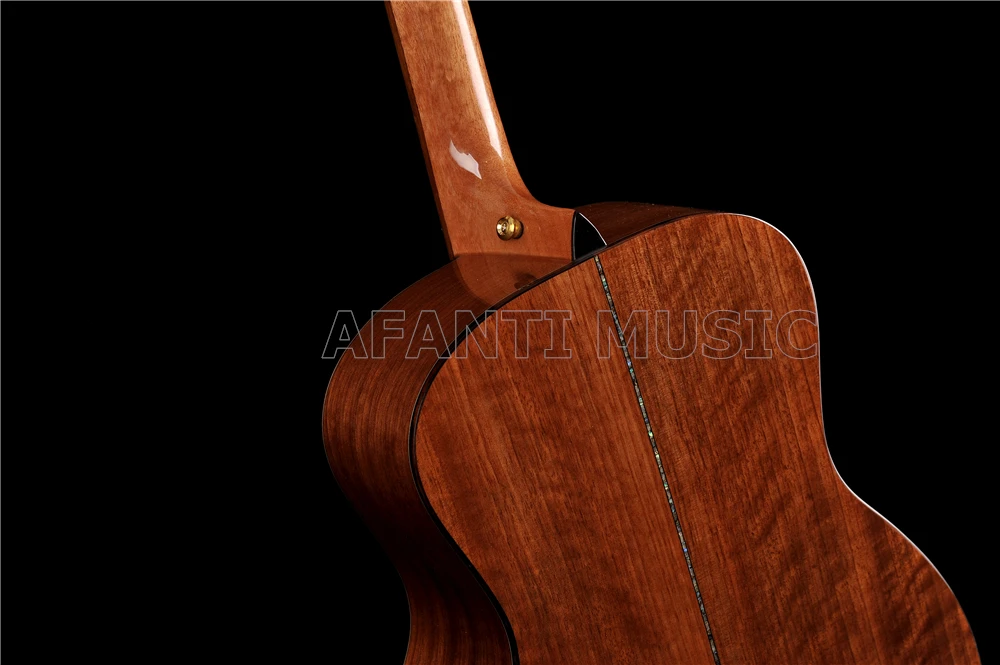 41 Inch Acoustic/ Solid Spruce Top / Solid Nato Back And Sides/ Afanti