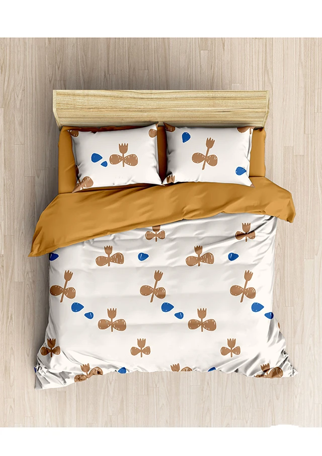 corgi print bed sheets