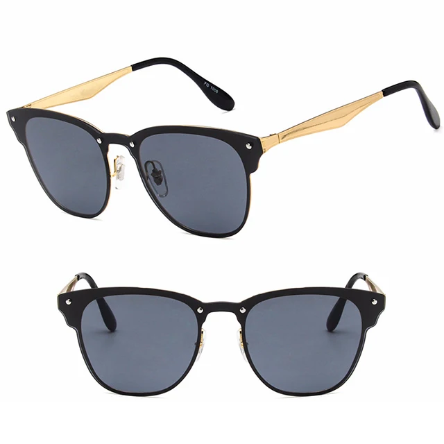 

DLL1006 Jelly Color Lens Sunglasses Men Women Metal Sunglasses