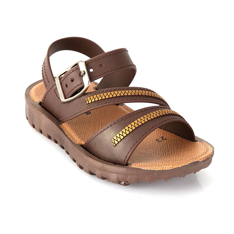 Fashion Comfortable Children Summer Leather Plain School Sandals