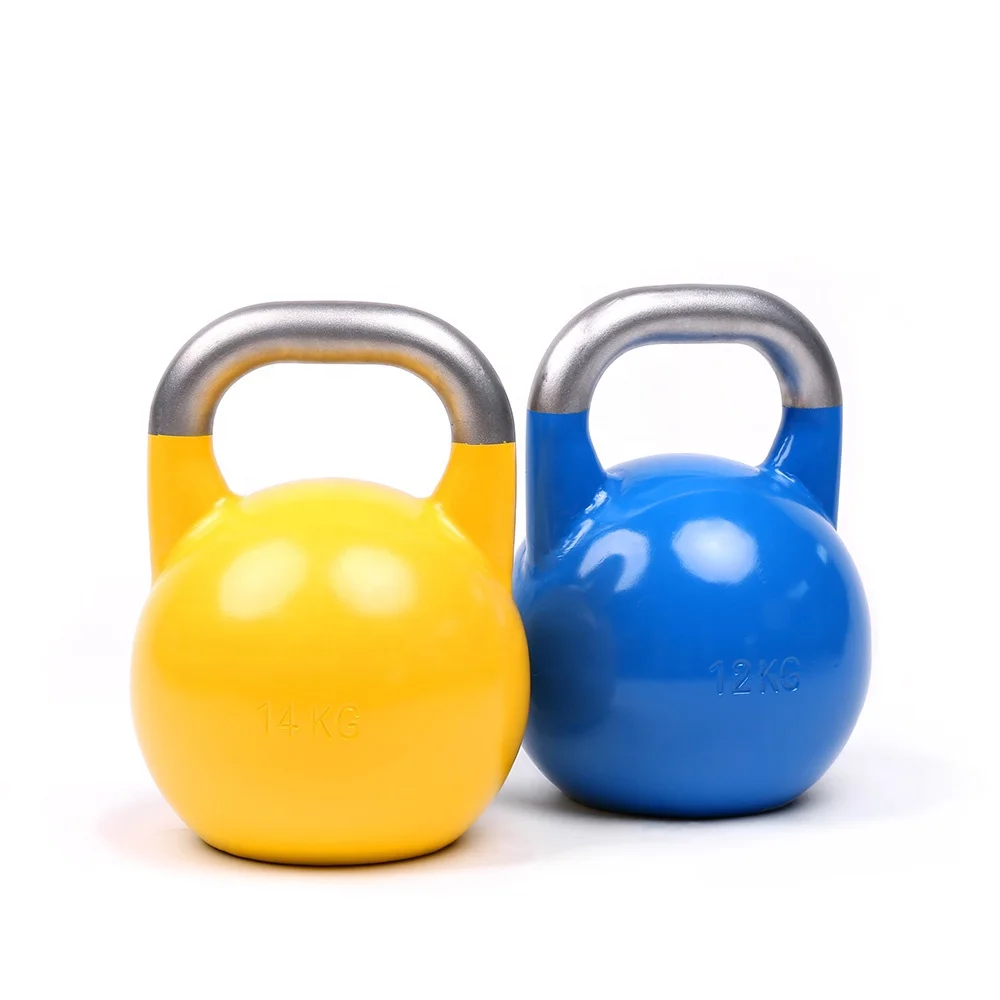 

Colored power training steel competition kettlebell, Customzied (pink/green/orange/yellow/blue......)