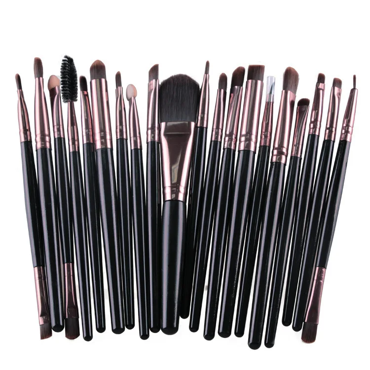 

Custom Logo 20pcs Set Cosmetic Eye Brow Liner Shadow Makeup Brush Set