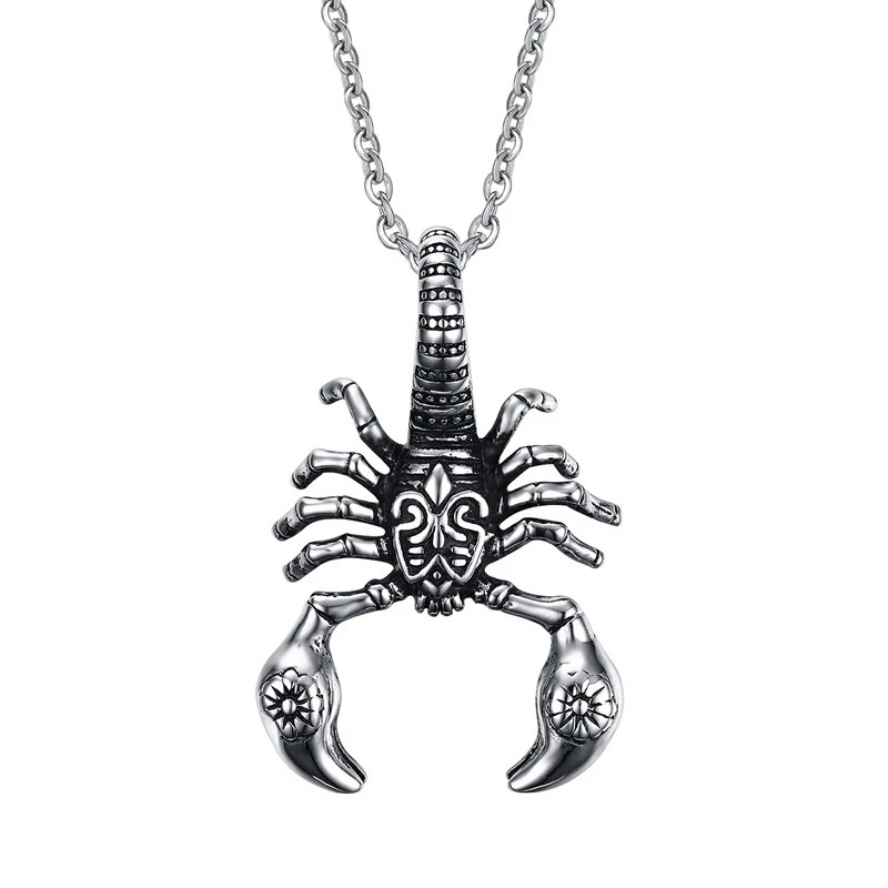 

Personalized punk men jewelry scorpion pendant necklace