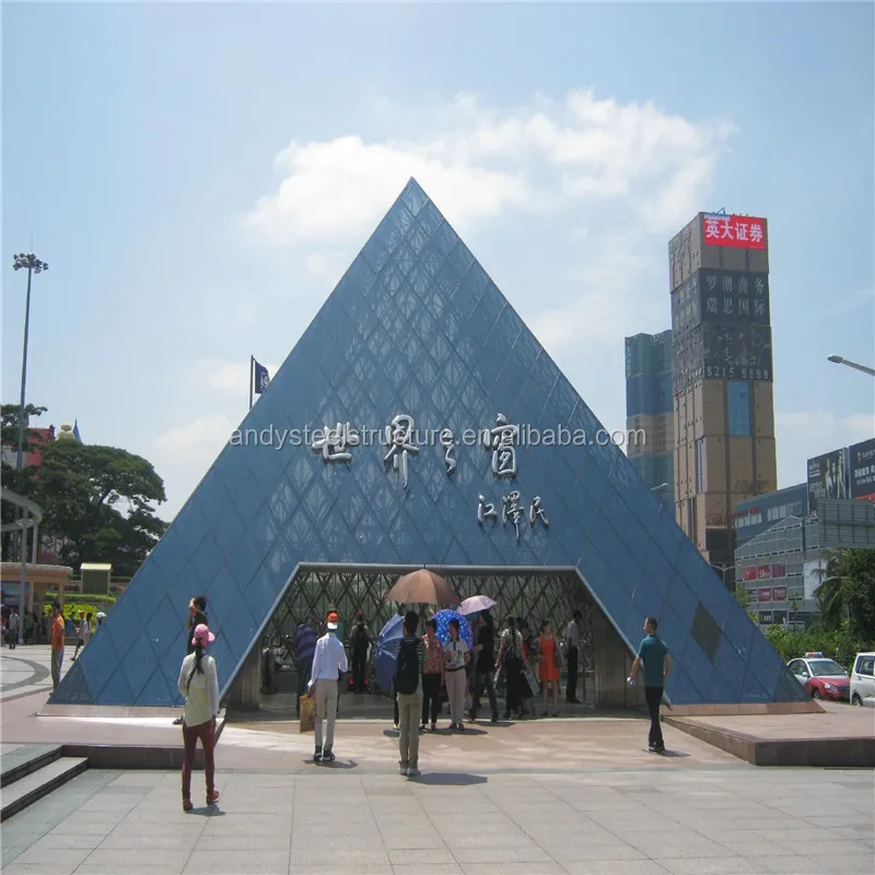鉄骨構造ピラミッド建築スペースフレーム屋根デザイン Buy 鋼ピラミッドビルディング 鋼構造ピラミッドビルディング スペースフレーム屋根デザイン Product On Alibaba Com