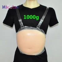 

2018 New Soft Silicone Artificial Belly Natural Feeling Silicone Breast False Pregnant For Woman male Artificial Belly