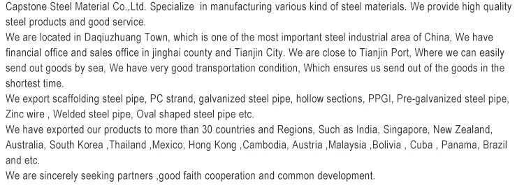 Scaffolding pipe black