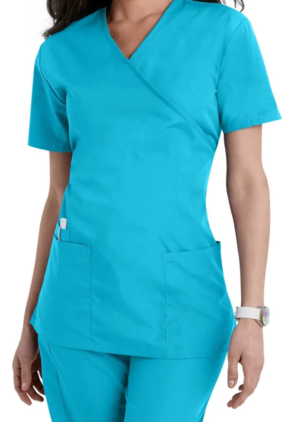 Wholesale Hospital Sexy Nursing Scrubs Uniform 100 Polyester Scrubs