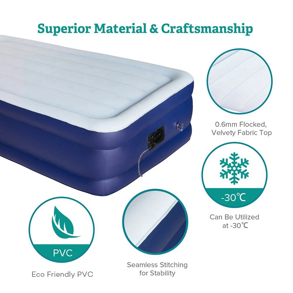 Mirakey airbed Raised queen size custom air bed custom inflatable mattress with electric pump