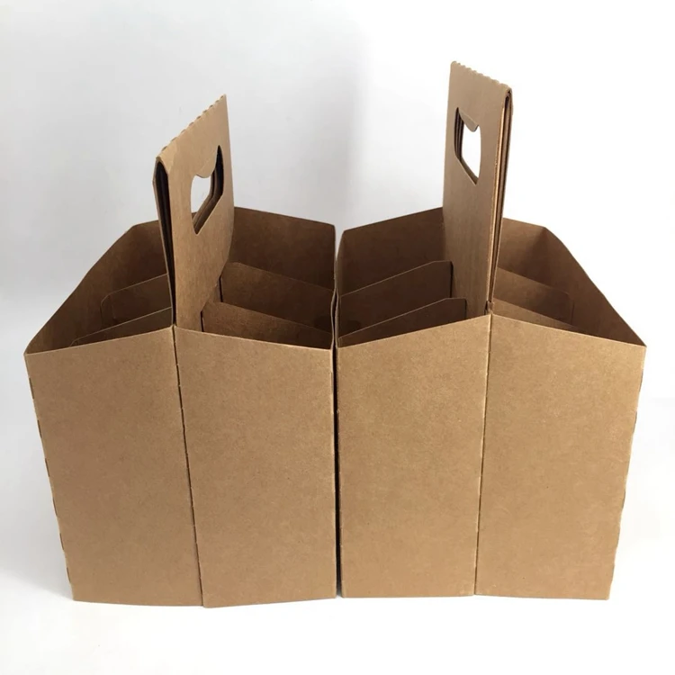 Custom Printed Paper Cardboard Six Pack Beer Bottle Holder Box Buy 6