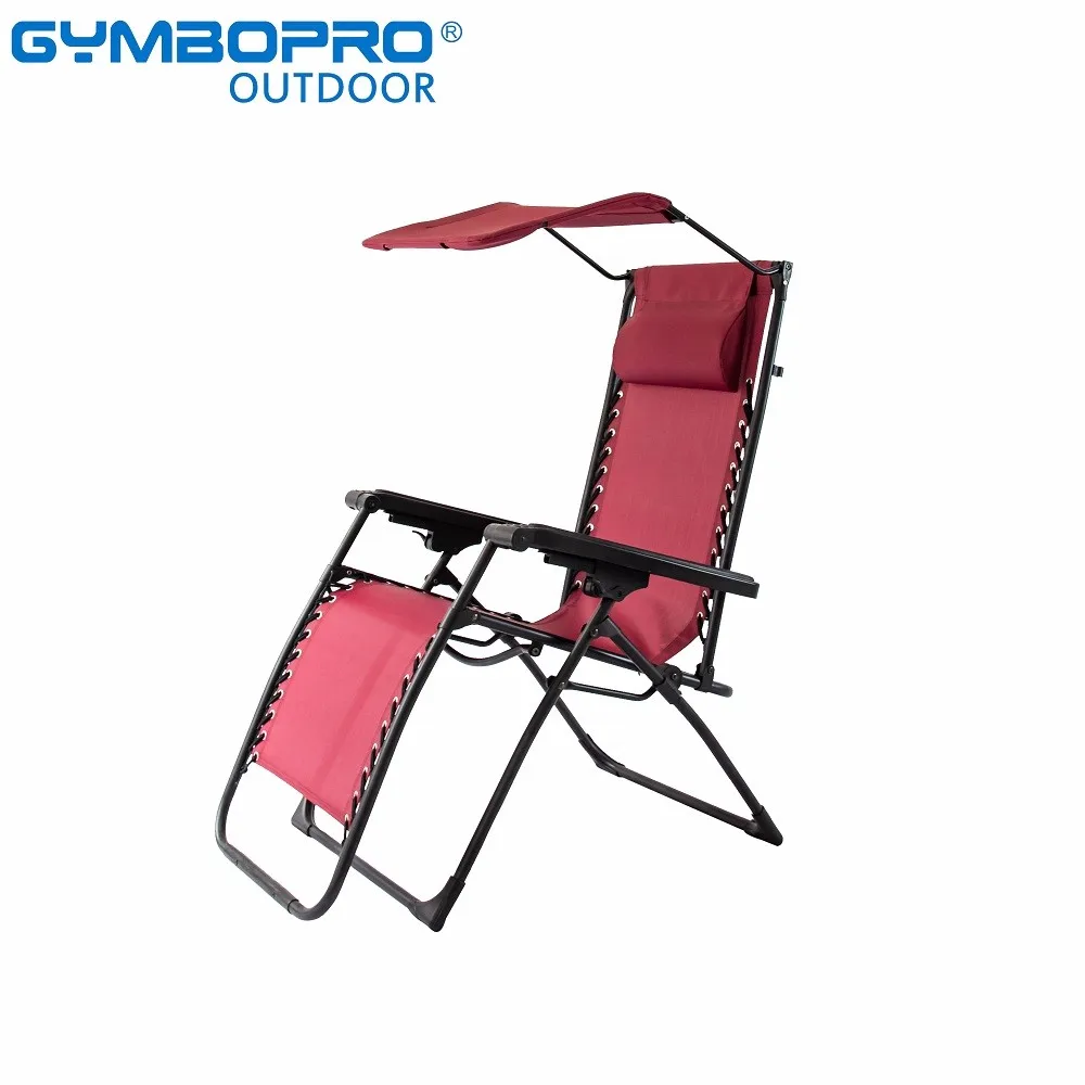 Silla De Gravedad Cero Para Exteriores,Tumbona Para Patio Con Toldo