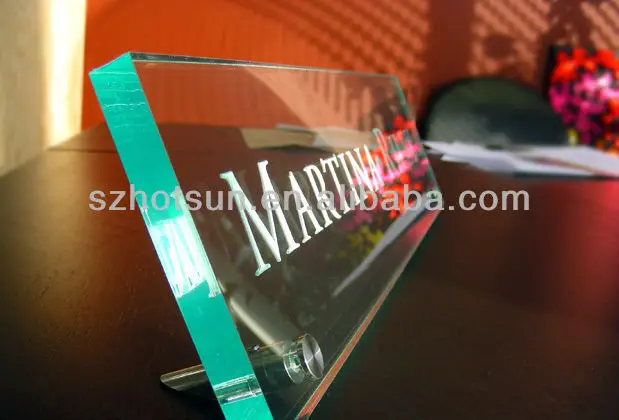 Custom High Quality Acrylic Desk Name Plate Buy Acrylic Desk