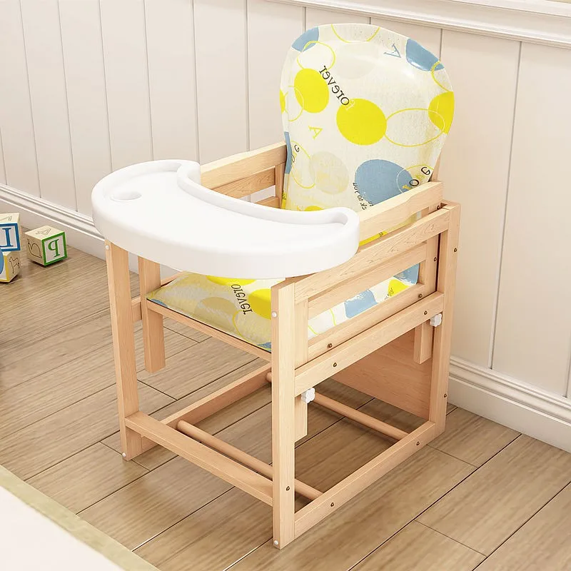 wooden baby dining chair