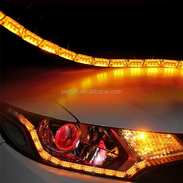 Auto Lighting System 12v Led Turn Signal Light Bulb Lamp Dual Color Car