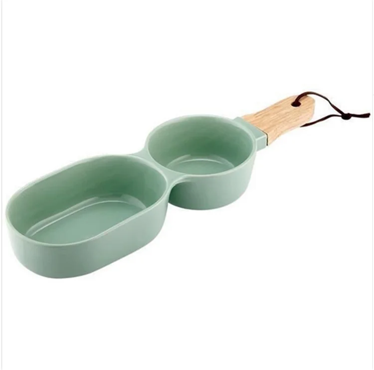 Restaurant Tapas Serving Dishes Plate Set Bulk Divided Ceramic Dinner