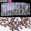 Queen fingers Hot Fix & Piexie& AB Purple & Rose Gold & File & Clear SS3/4/5/8/10 Mixed Nail Crystal Diamond Rhinestones