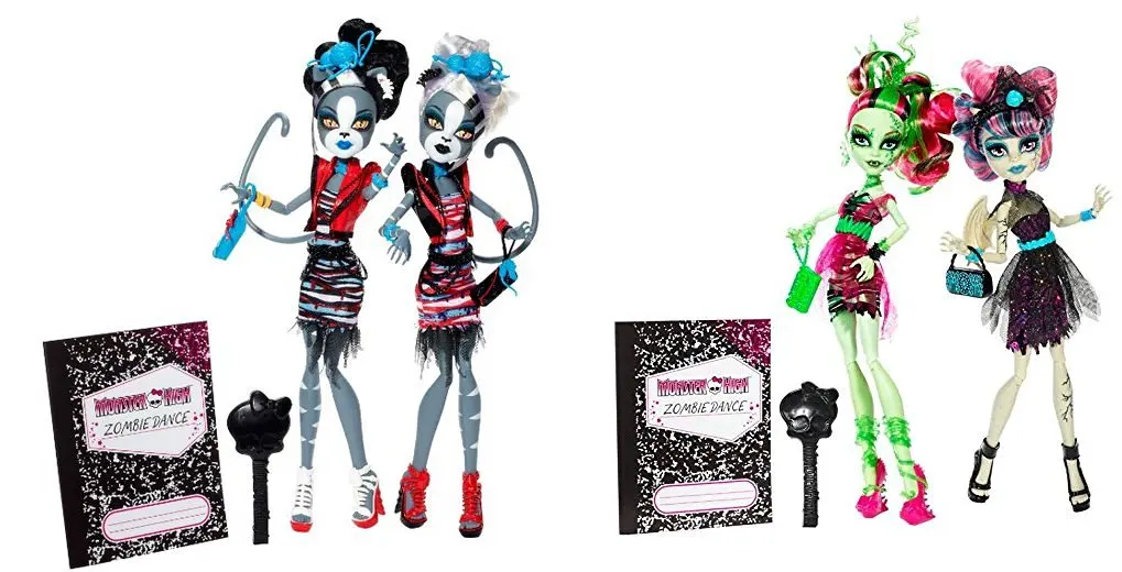 monster high meowlody and purrsephone dolls