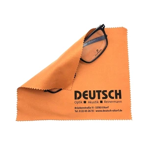 Image of 2019 Hot Sale Customized Logo Screen Printed Microfiber Lens Glasses Eyeglass Cleaning Cloth